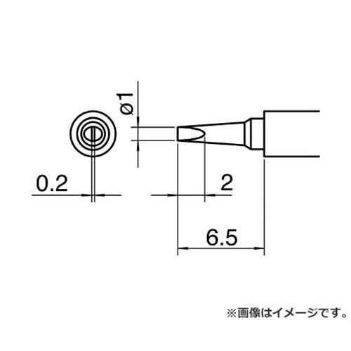 白光(HAKKO/ハッコー) こて先/1D型 T30D1 [r20][s9-010]