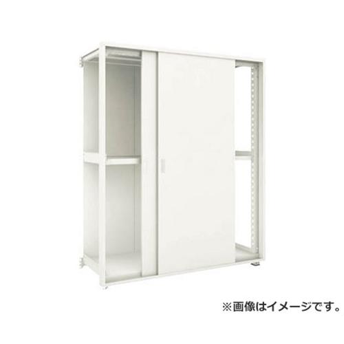 TRUSCO M3型棚 背板・引違扉付 W1200XD571 3段 連結 M36663SKB [r21][s9-034]