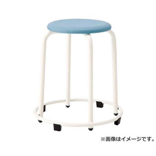 アイリスチトセ 丸スツールステップ付 高さ460mm オレンジ CRS46PSOR [CRS-46PS-OR][r22][s9-039]