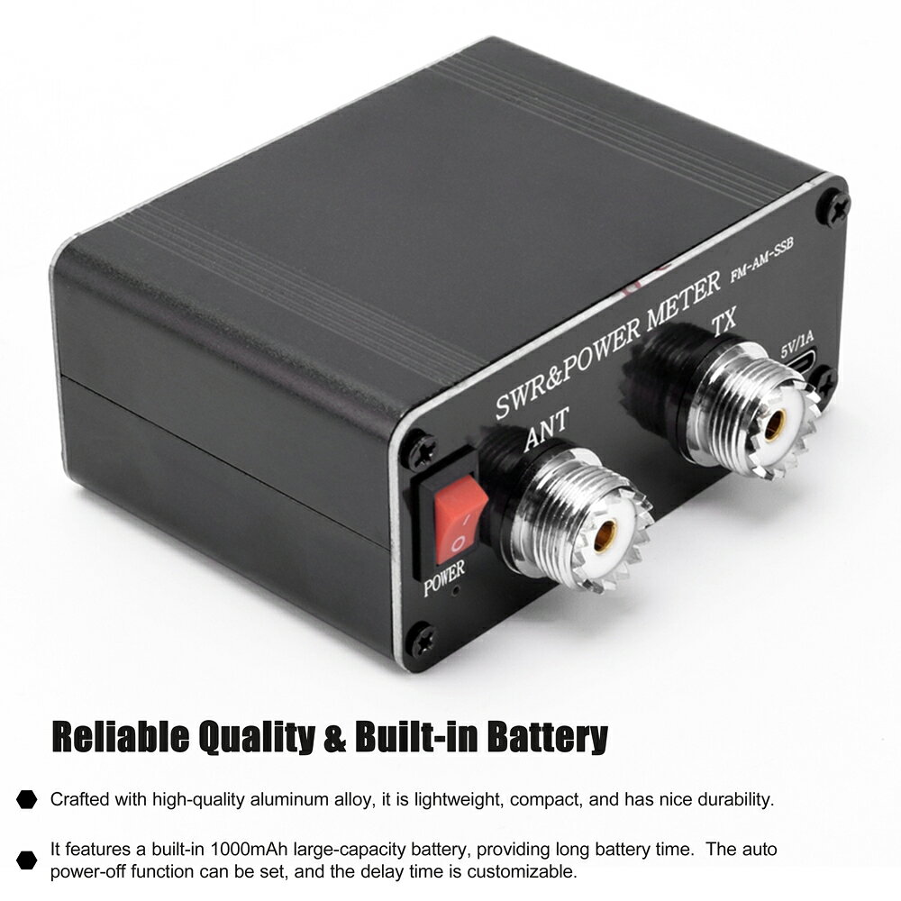 120W SWR計 デジタル電力定在波計 1.8-54MHz HF FM AM SSB モード SWR/ アラーム機...