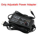 調整可能な 電源アダプタ AC 100-240V DC 3-12V 5A ユニバーサルアダプタ 表示画面 電圧調整 実験 DIY等 電源 アダプター(2)