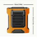 8000mAhバッテリー搭載のポータブルウエストファン 3-in-1多機能USB充電ファン デスクファン、家庭用キッチンオフィスユニバーサル 4段階の強風 首掛けロープとベルト付き 屋内外使用 プラスチック素材 リチウムバッテリー 5W電力