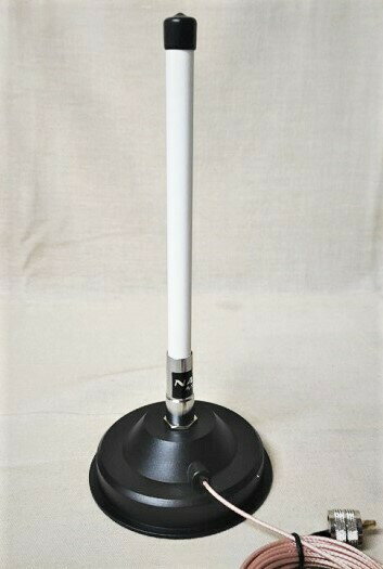 NL-350 144/430MHz ミニ アンテナ 23cm 強力 マグネット基台 防水キャップ デュアルバンド ヂュアル アマチュア無線 磁石 コンパクト 軽量 簡単 取付 取り付け 自作 DIY シャック モービル 車 車載 小型 短い 在庫有 即納 土日配送 発送 屋内 屋外 手すり アウトドア