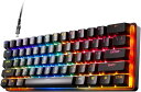 SteelSeries Apex Pro ミニ HyperMagnetic ゲーミング キーボード – 調整可能な作動 – コンパクトな 60% フォーム ファクター – RGB – PBT キーキャップ – USB-C