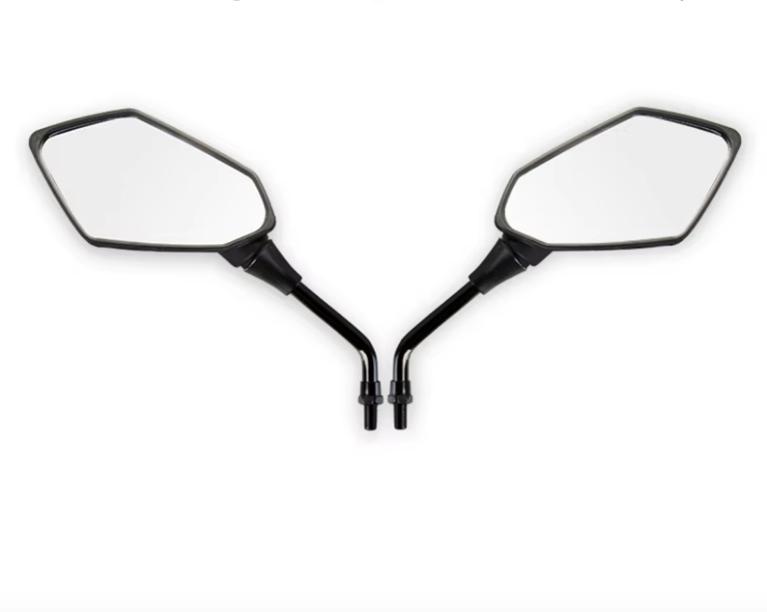 2ピース/ペアuniversial 8mm10ミmm オートバイミラースクーター e-バイクバックミラー 電気自動車バッ..