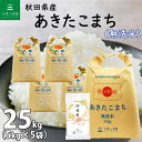 秋田県産 あきたこまち 無洗米25kg(5kg×5袋)令和6年産 御縁米(縁結び)150g付き