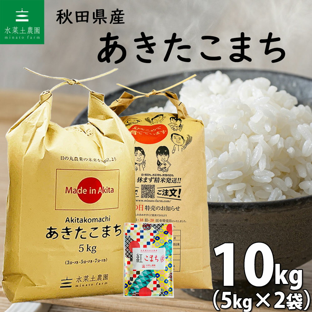 秋田県産 あきたこまち 精米10kg（5kg×2袋）令和5年