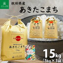 【精米】秋田県産 あきたこまち 15kg（5kg×3袋）令和5年産 古代米お試し袋付き