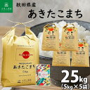 【精米】秋田県産 あきたこまち 25kg（5kg×5袋）令和5年産 古代米お試し袋付き