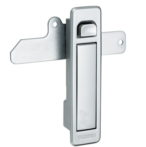 TAKIGEN　押ボタン付平面ハンドル　A-160-A-2-1　2　鍵つき　鍵なし　中　タキゲン　キーナンバー　020..