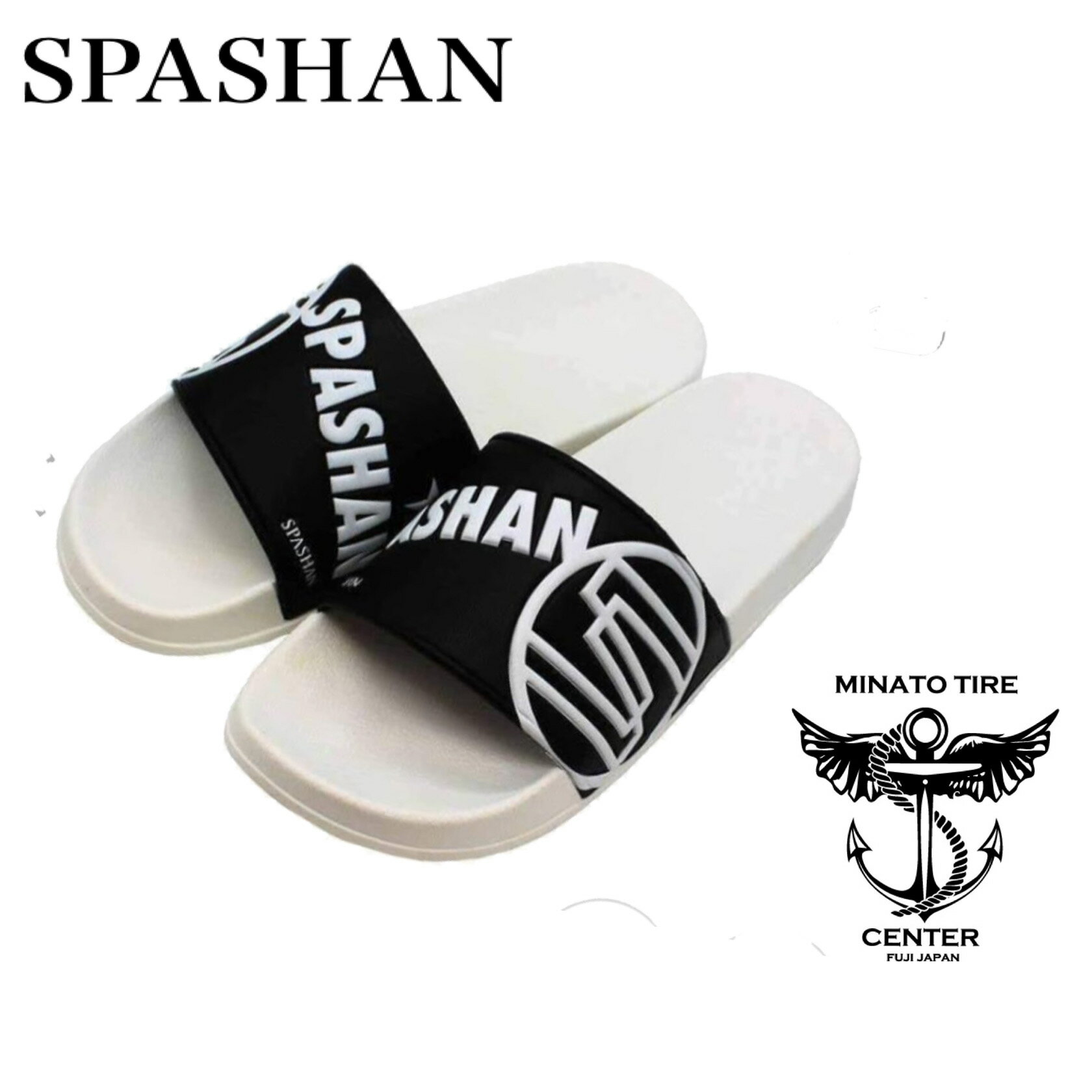 スパシャン SPASHAN サンダル スリッパ white 白 S M L3サイズ