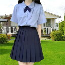 コスプレ衣装 可愛い セーラー襟 女子制服コスプレ リボン コスプレ 大きいサイズ セーラー服 セットアップ 半袖 制服 高校生 上下セット JK 女子 学園祭 レディース コスチューム衣装 ハロウィン コスプレ学生服 夏 スカート プリーツスカート スクール 文化祭