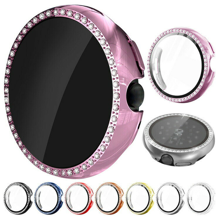 Pixel Watch3 ケース 耐衝撃 カバー Pixel Watch 3 41mm / 45mm かわいい/きらきら ラインストーン エレガント メッキ 強化ガラス ガラスフィルム付き 全面保護 液晶保護ケース Google グーグルピクセル ウォッチ3 41mm / 45mm 単色/クリア フィルム一体 ハードケース