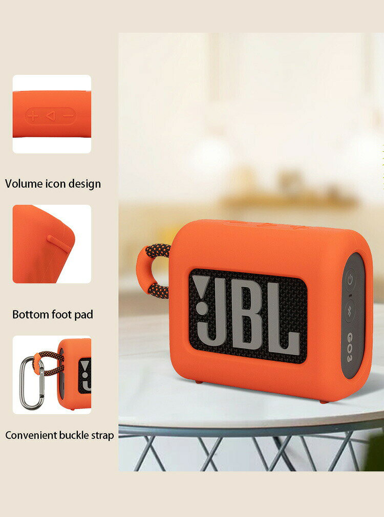 JBL Go 3 ケース 柔軟性のあるシリコン素材のカバー スピーカー アクセサリー CASE...