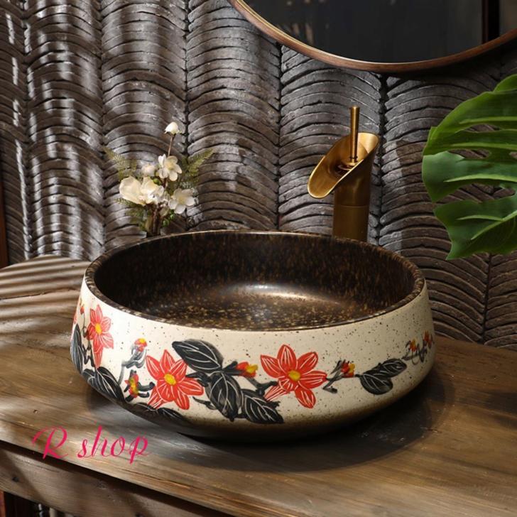 高級洗面台 洗面ボウルセット 洗面ボール 陶器 手水鉢 手洗器 手洗い鉢 洗面器 蛇口 排水金具付き