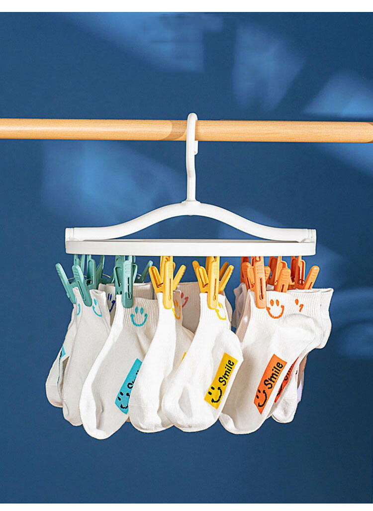 洗濯ハンガー 丸ハンガー ランドリーハンガー 24ピンチ ピンチハンガー 物干しハンガー 洗濯物干し 洗濯 干し 物干し 室内干し さびにくい 丈夫 外干し 部屋干し