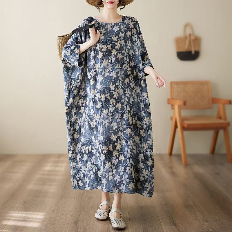 シャツワンピース ロングワンピース レデイーズ 総柄 きれいめ 半袖 シフォン ワンピース 春 夏 花柄ワンピース ルームウェア 体型カバー オーバーサイズ 大人 可愛い ゆったり カジュアル 日常着 着回し 大きいサイズ お洒落 LWGA041(フリー)