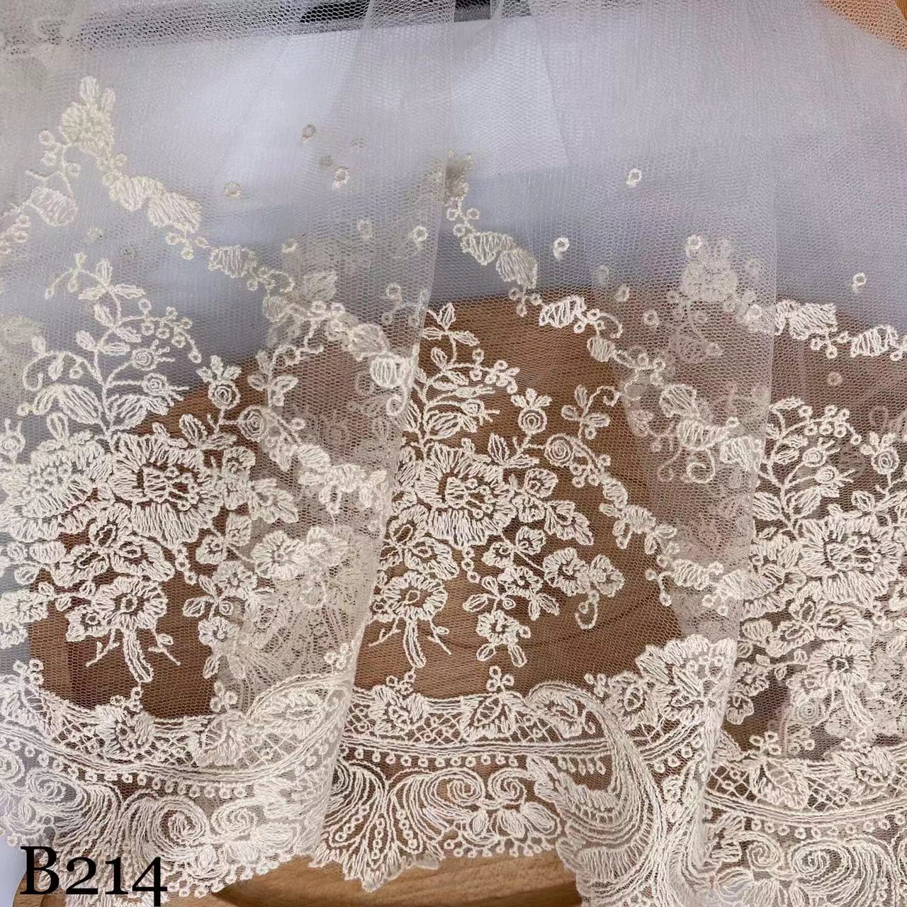 チュールレース DIY 手芸用 縁飾り パイピングテープ レース イチゴ柄 手作り 生地 ハンドメイド 幅約60cm 単位90cm B214