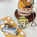 スマホグリップ 韓国 キャラクター かわいい 女の子 海外 ブランド オリジナル 犬 キャバリア スタンド 落下防止 アクリル リング 粘着シール