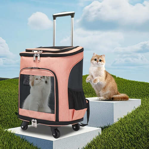 ペットキャリーカート 多機能 キャスター付き 折りたたみ式 メッシュ 通気性 お出かけ 車 電車 ドライブ キャンプ ペット用品 グッズ アクセサリ 犬 小型犬 猫 子猫 動物 おしゃれ 室内 屋外 安心 安全 デザイン ケア 介護 トラベル 持ち運び