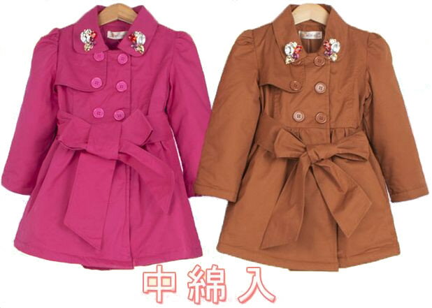 ベルト付き&中綿入り超可愛い花柄ダウンコート風コートです♪♪