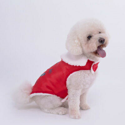 犬服 ドッグウェア ベスト ペット服 抜け毛防止 あったか プリント 裏起毛 小型犬 中型犬 防寒 ふわふ..