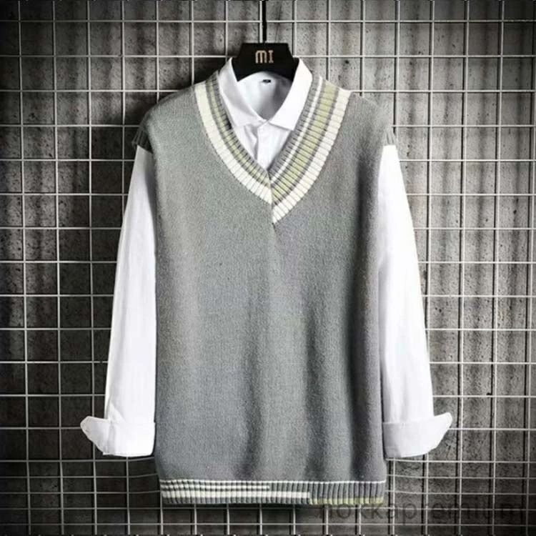 ノースリーブ スクールベスト 制服 ニットベスト ゆったり Vネック コスプレ カジュアル チョッキ スクールベスト 学生服 メンズ ジュニア 高校生