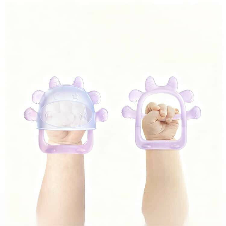 MIND FITのベビー おしゃぶり 歯固め はがため 赤ちゃん ケース付 かわいい 歯がため 手首にはめる 新生児 食品グレード おもちゃ 歯固め 歯がため洗える シリコン 歯茎マッサージ ベビー おもちゃ 手首にはめる 新生児 ギフト 出産準備｜アングル3