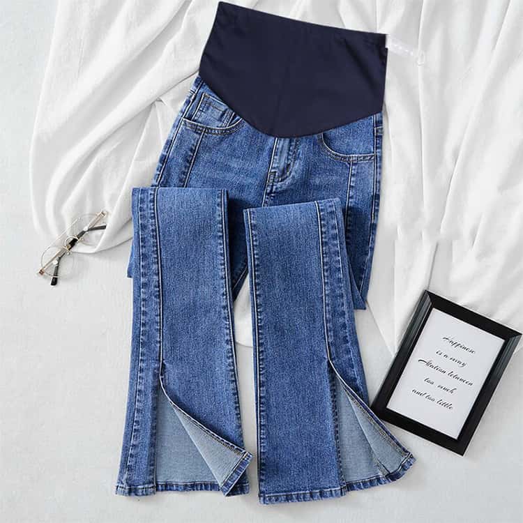 スキニーデニム マタニティ デニム ストレッチ ストレッチ マタニティパンツ スキ...