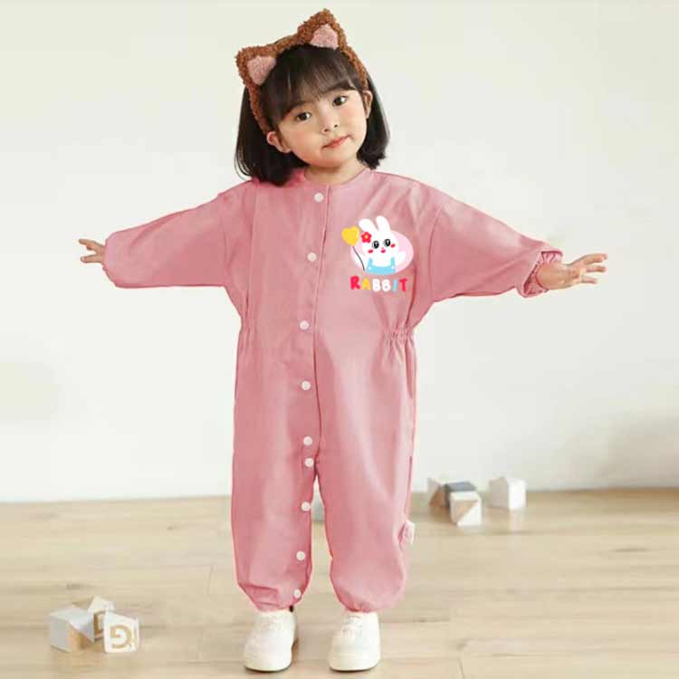 ロンパース 子ども 長袖 キッズ プレイウエア ジャンプスーツ こども 遊び着 女の...