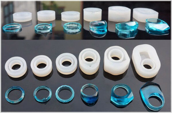 楽天市場 6点セット レジン リング 指輪 シリコンモールド ネックレス アクセサリー パーツ 作成 型 送料無料 Ctr 5 Mind1 マインド ワン