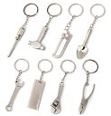 ミニチュア 工具 キーホルダー 8種セット たのしい アクセサリー 携帯 コレクションにも キーリング 鍵 アクセ ツール 【送料無料】lvt-g97