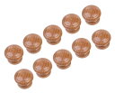 【10個セット】 木製 取っ手 つまみ ノブ 木目 ウッド ニスあり 平らタイプ 扉 引き出し 家具 金物 簡単 DIY 修理 交換 修繕 【送料無料】lvt-...