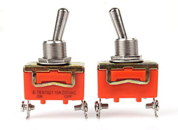 【8個セット】トグルスイッチ ON - OFF 15A 250 防水キャップ付き 【送料無料】mmk-h62