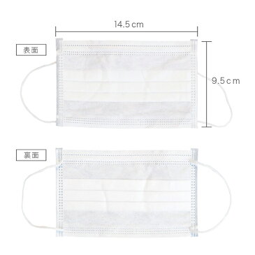 【5月9日順次発送】【1〜2営業日以内（土日祝を除く）に発送します。】【送料無料】不織布小さめ女性用・小学高学年用マスク 在庫あり50枚入 白 ホワイト 箱 プリーツマスク 使い捨てマスク 立体3層不織布 ノーズワイヤー 花粉症 ほこり ウイルス