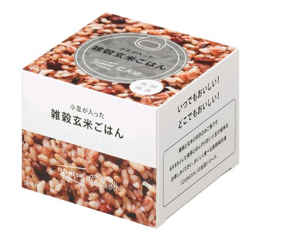 IZAMESHI イザメシ CAN 小豆が入った雑穀玄米ごはん レトルト おいしい 保存食 備蓄 防災 プレゼント 内祝 一人暮らし 仕送り お中元 お歳暮 景品 おすすめ おしゃれ 人気 