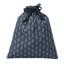 コットン 和風柄巾着袋(大)(麻の葉)(色別500枚入り)(生地巾着)【送料無料】(北海道・九州・沖縄・離島は除く)