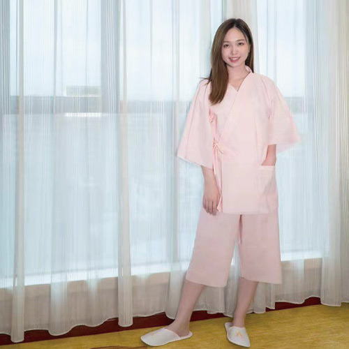 不織布館内着 ピンク・ブルー 単色60セット 【送料無料】（北海道・九州・沖縄・離島は除く）