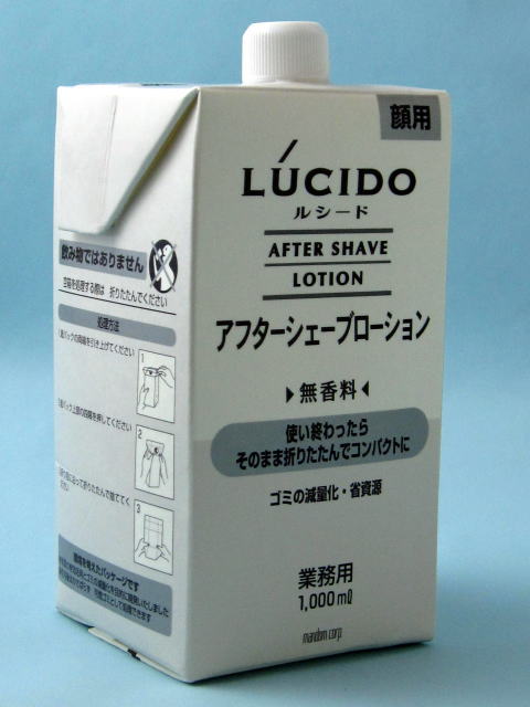 マンダム LUCIDO[ルシード(無香料)]アフターシェーブローション（詰替用1L）　空容器1本付き　美容・コスメ・香水・…