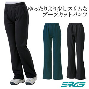スターティパンツ スリムサイズ ブーツカット レディース テニスウェア パンツ ヨガ ゴルフ ランニング M L ミネムラ 日本製