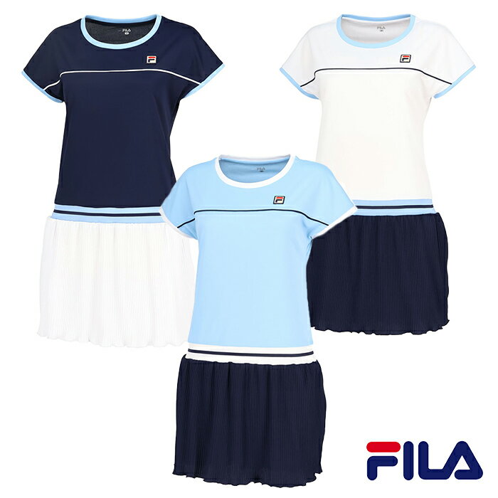 ワンピース VL2863 フィラ FILA 2024春夏 M L XL レディース テニス テニスウェア