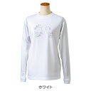 長袖Tシャツ シルバースター柄 レディース テニス ゴルフ スポーツウエア UVカット M L LL
