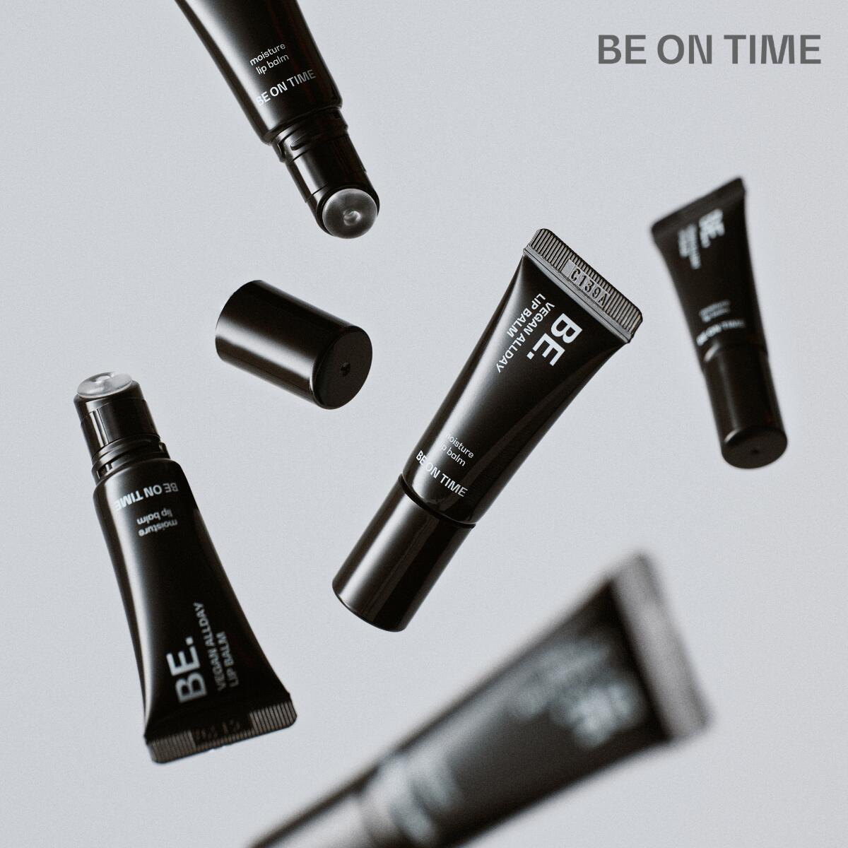 ＼期間限定10%OFF／Minerva BE ON TIME リップバーム リップ バーム 透明 カラーなし 女性 Premium black edition Vegan all day lipbalm mini 韓国コスメ コスメ