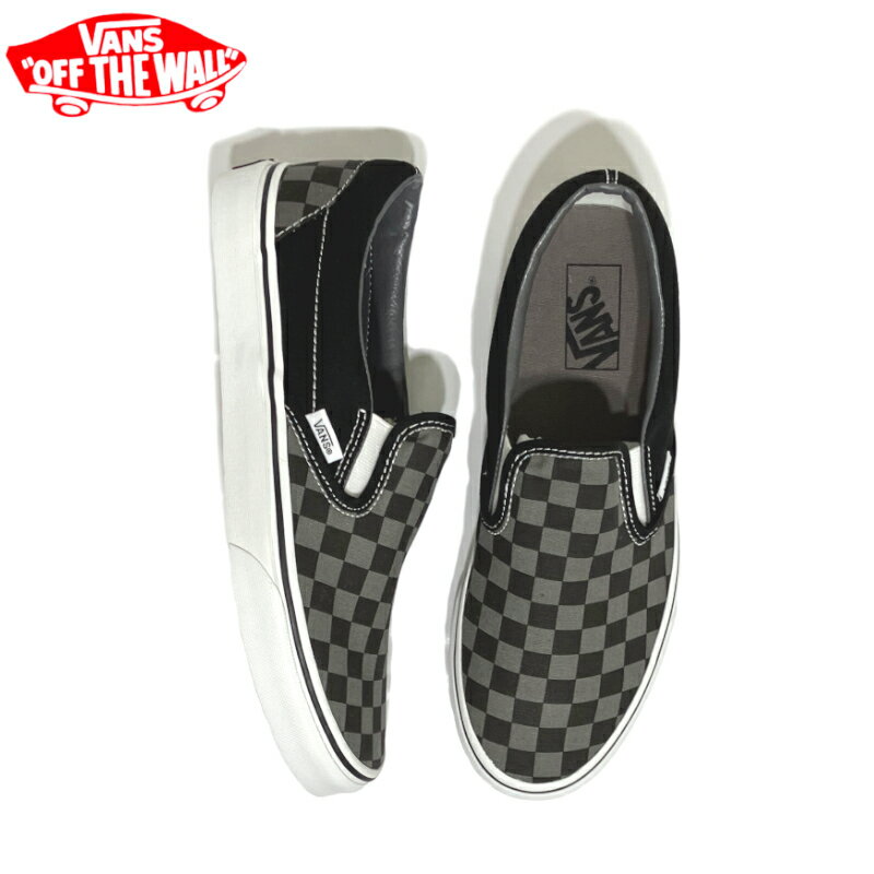 【新入荷】ヴァンズ VANS CLASSIC SLIP-ON クラシックスリッポン BLACK/PEWTER【並行輸入品】VN000EYEBPJ