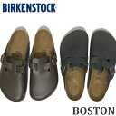 ビルケンシュトック ボストン メンズ サンダル BIRKENSTOCK レザーブラック