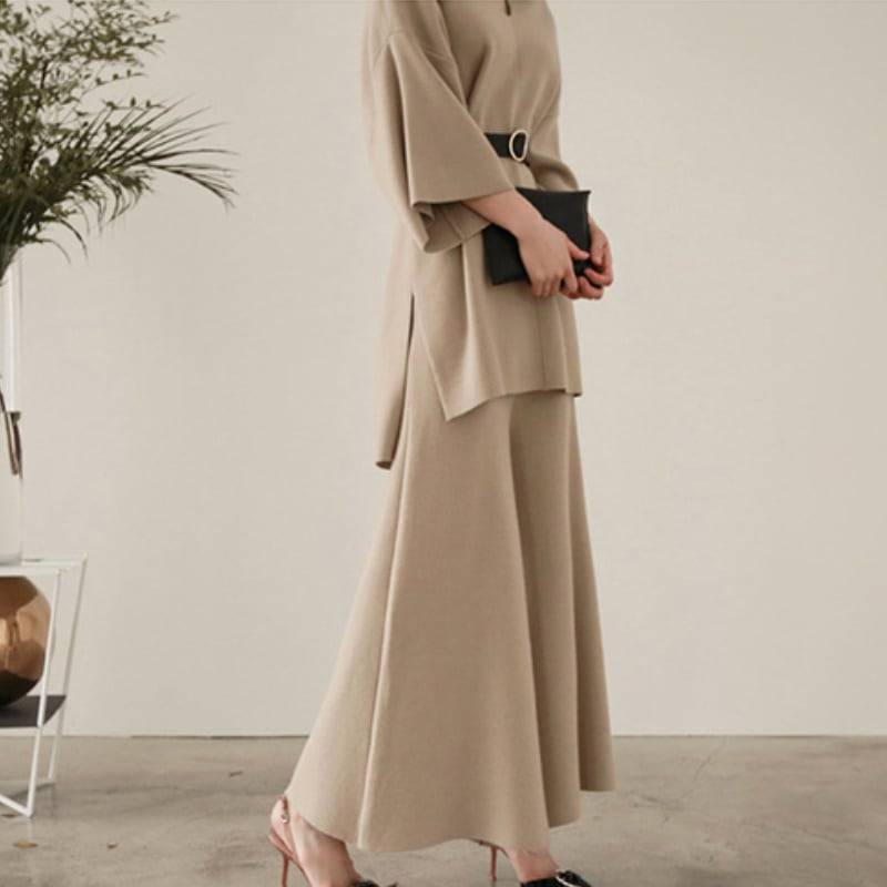 6color レディース セットアップ ボトムス パンツ 体型カバー 秋 春 夏 ベージュ カーキ グレー ブラウン レッド ブラック 大人 大人女子 大人フェミニン エレガント 上品 お洒落 ママ ママコーデ 20代 30代 40代 デート お出かけ