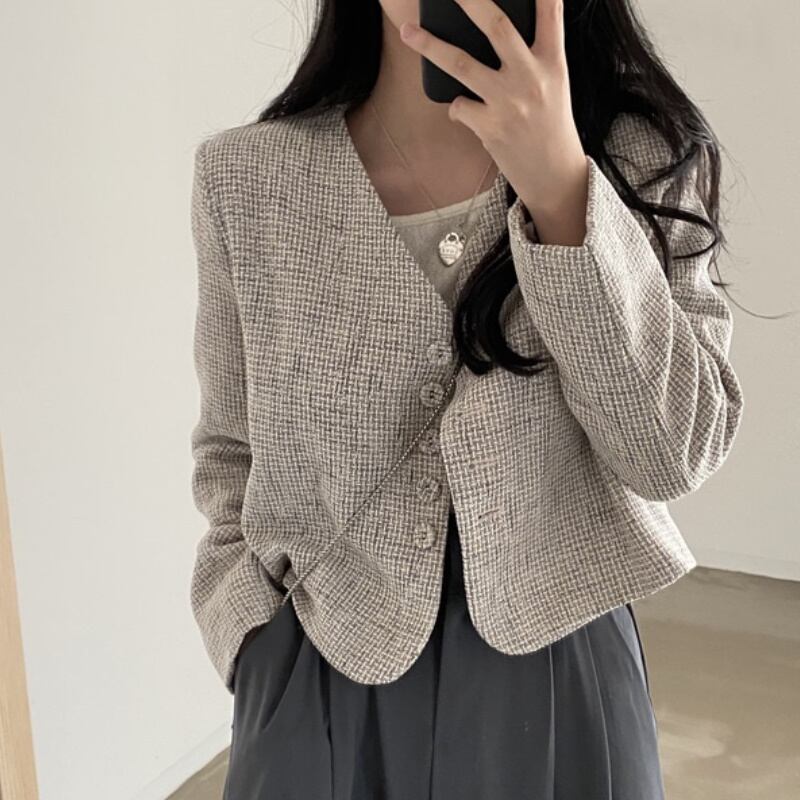 乐天商城 - レディース アウター ジャケット 長袖 大人可愛い きれいめ 大人 上品 おしゃれ レトロ マニッシュ キュート ガーリー ルーズ エレガント フォーマル 春 夏 秋 冬 二次会 オフィス 通勤 通学 デート お出かけ パーティー イベント 女子会
