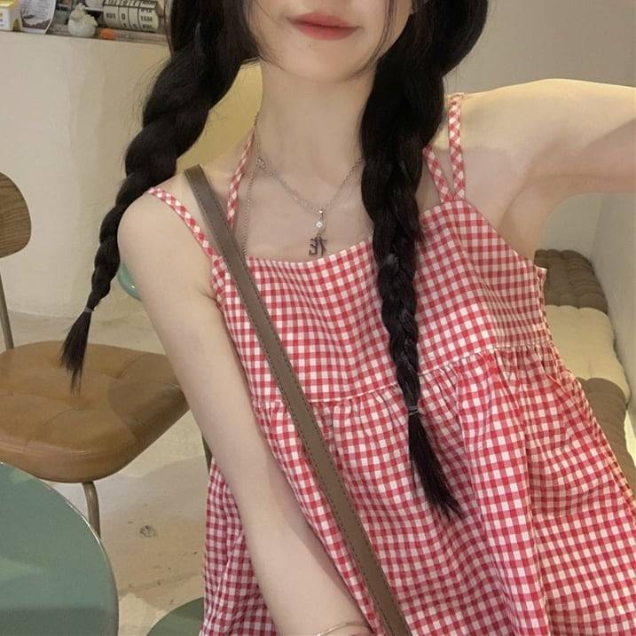 レディース トップス キャミソール ペプラムキャミソール ペプラム 細ストラップ バックリボン 胸元切..