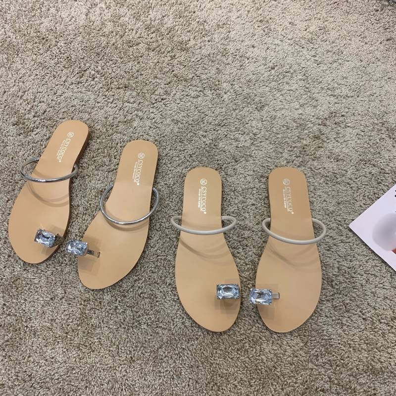 2color レディース サンダル レディースシューズ レディースサンダル トングサンダル フラットシューズ 1cmヒール アーモンドトゥ ぺたんこ フラットヒール 痛くない PU 柔らかい 軽量 軽い こなれ感 シンプル 大人カジュアル カジュアル