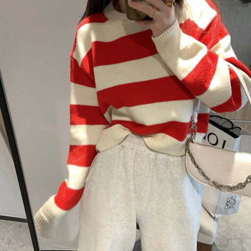 2color トップス ニット セーター ボーダー しましま ショート丈 長袖 萌え袖 秋 冬 秋冬 デートコーデ 大人かわいい 主役級 存在感 シンプル おとなカジュアル メンズライク あったかい 暖かい 冬コーデ ふゆコーデ ボーダートップス 2color トップス ニット セーター ボーダー しましま ショート丈 長袖 萌え袖 秋 冬 秋冬 デートコーデ 大人かわいい 主役級 存在感 シンプル おとなカジュアル メンズライク あったかい 暖かい 冬コーデ ふゆコーデ ボーダートップス